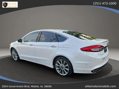 White Platinum Metallic Tri-Coat 2017 Ford Fusion Platinum