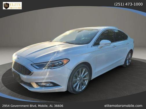 White Platinum Metallic Tri-Coat 2017 Ford Fusion Platinum