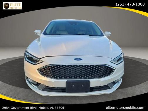 White Platinum Metallic Tri-Coat 2017 Ford Fusion Platinum