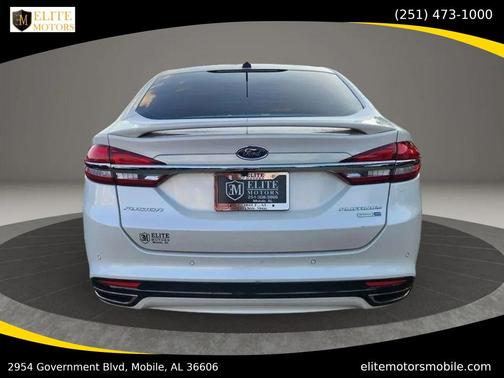 White Platinum Metallic Tri-Coat 2017 Ford Fusion Platinum