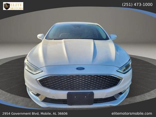 White Platinum Metallic Tri-Coat 2017 Ford Fusion Platinum