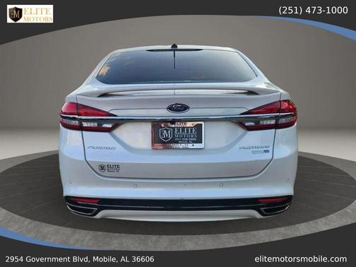 White Platinum Metallic Tri-Coat 2017 Ford Fusion Platinum