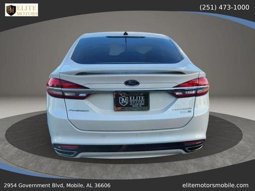 White Platinum Metallic Tri-Coat 2017 Ford Fusion Platinum