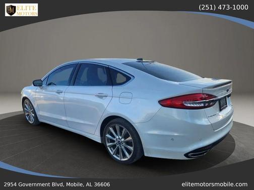 White Platinum Metallic Tri-Coat 2017 Ford Fusion Platinum