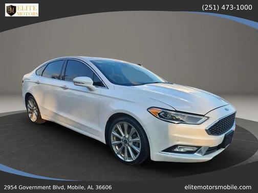 White Platinum Metallic Tri-Coat 2017 Ford Fusion Platinum
