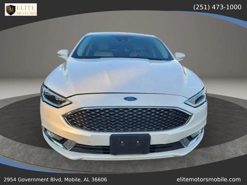 White Platinum Metallic Tri-Coat 2017 Ford Fusion Platinum