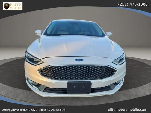 White Platinum Metallic Tri-Coat 2017 Ford Fusion Platinum