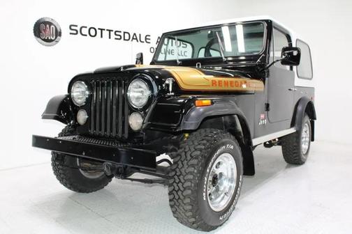 Black 1976 Jeep CJ-7 304 V-8