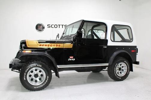 Black 1976 Jeep CJ-7 304 V-8