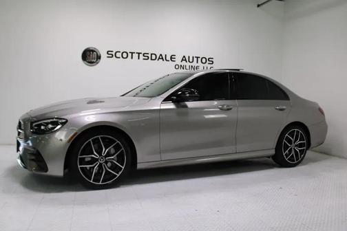 Silver 2021 Mercedes-Benz E-Class AMG Line Exterior