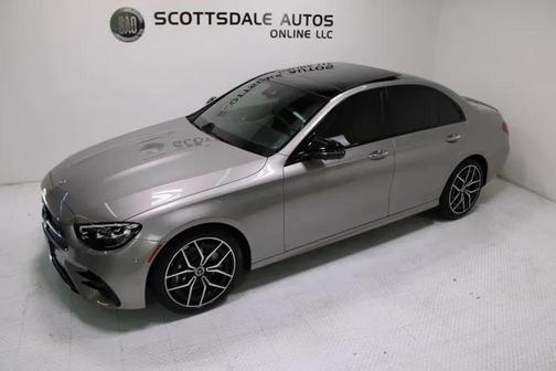 Silver 2021 Mercedes-Benz E-Class AMG Line Exterior