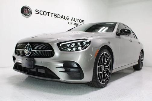 Silver 2021 Mercedes-Benz E-Class AMG Line Exterior