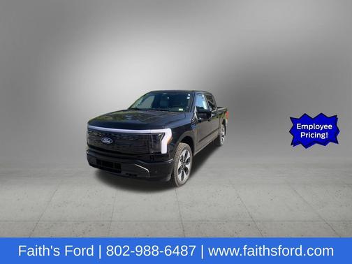 Agate Black Metallic 2025 Ford F-150 Lightning Platinum