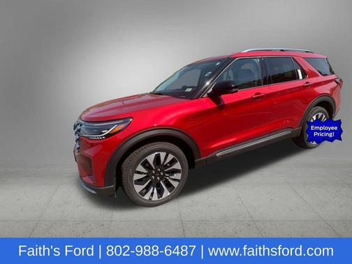 Rapid Red Metallic Tinted Clearcoat 2026 Ford Explorer Platinum