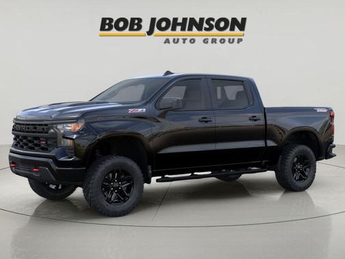 Black 2026 Chevrolet Silverado 1500 Custom Trail Boss
