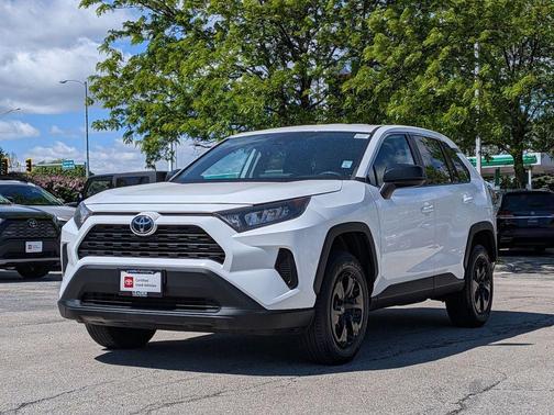 White 2022 Toyota RAV4 LE