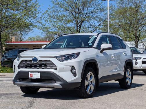 Blizzard Pearl 2019 Toyota RAV4 Hybrid Limited