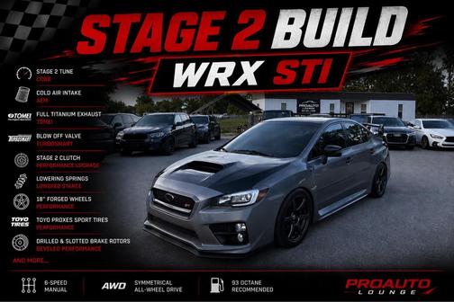 Crystal Black Silica 2015 Subaru WRX STI Limited