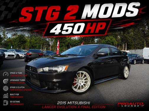 Phantom Black 2015 Mitsubishi Lancer Evolution GSR