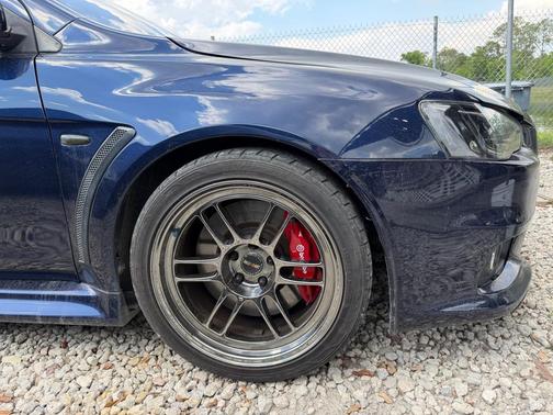 Cosmic Blue Pearl 2014 Mitsubishi Lancer Evolution GSR