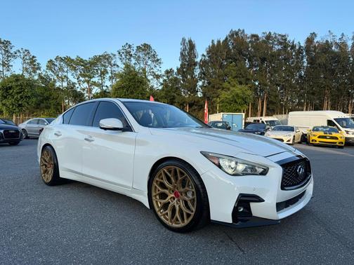 WHITE 2020 INFINITI Q50 3.0t Sport