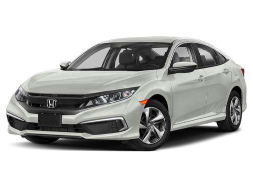 Platinum White Pearl 2021 Honda Civic LX