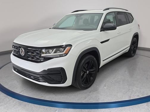 Opal White Pearl Effect 2023 Volkswagen Atlas 3.6 V6 SEL R-Line Black