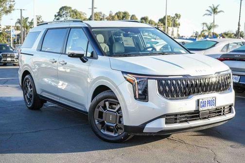 Ivory Silver 2026 Kia Carnival Hybrid EX
