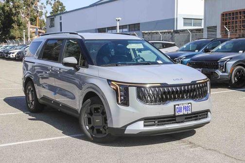 Ceramic Silver 2026 Kia Carnival Hybrid EX