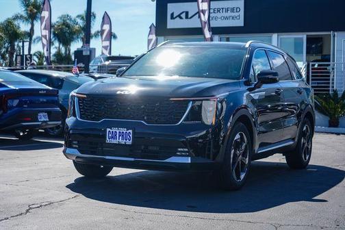 Aurora Black Pearl 2026 Kia Sorento Hybrid EX