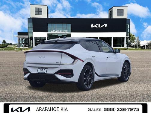 Glacier White Pearl/Black Roof 2026 Kia EV6 GT-Line AWD