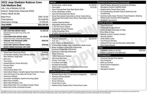 2022 Jeep Gladiator Rubicon