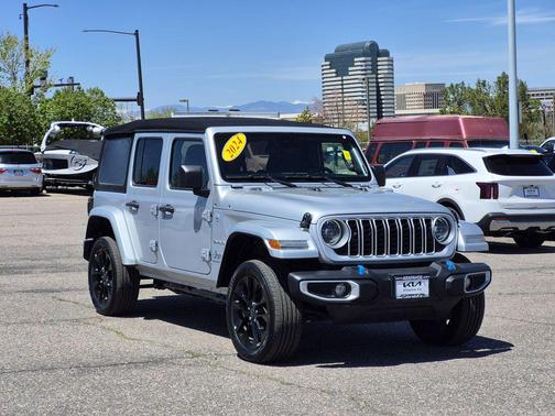 Silver Zynith Clearcoat 2024 Jeep Wrangler 4xe Sahara