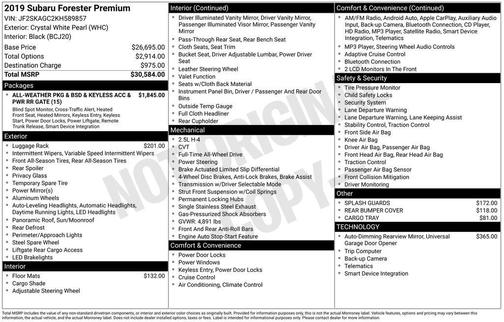 2019 Subaru Forester Premium