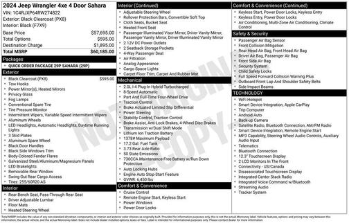 Black Clearcoat 2024 Jeep Wrangler 4xe Sahara