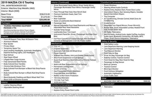 2019 Mazda CX-5 Touring