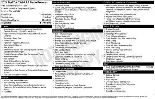 2024 Mazda CX-90 3.3 Turbo Premium