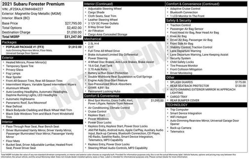 2021 Subaru Forester Premium