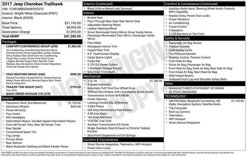 2017 Jeep Cherokee Trailhawk