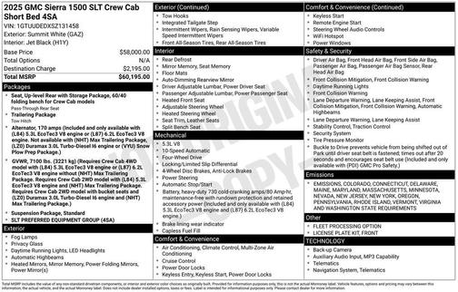 2025 GMC Sierra 1500 SLT