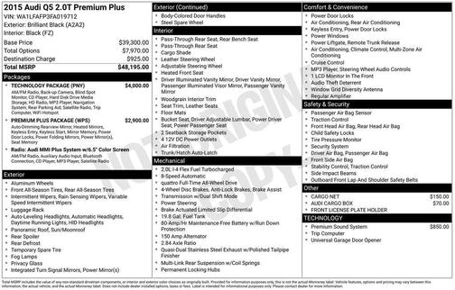 2015 Audi Q5 2.0T Premium Plus