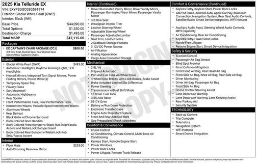 2025 Kia Telluride EX