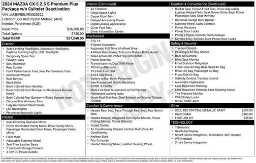 2024 Mazda CX-5 2.5 S Premium Plus