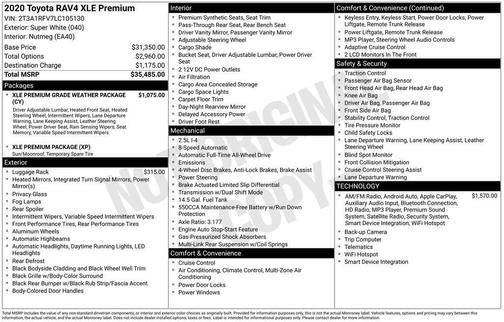 2020 Toyota RAV4 XLE Premium