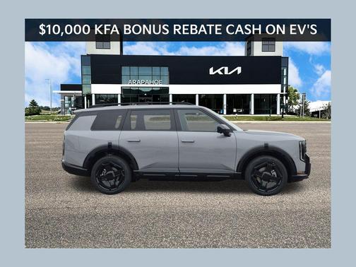 Wolf Gray/Ebony Black Roof 2026 Kia EV9 GT-Line