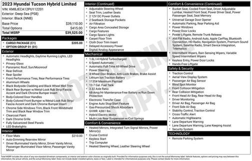 2023 Hyundai TUCSON Hybrid Limited
