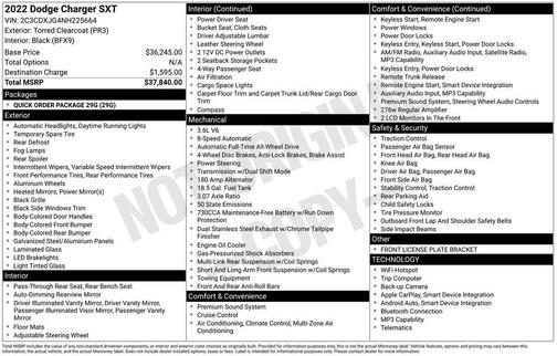 2022 Dodge Charger SXT