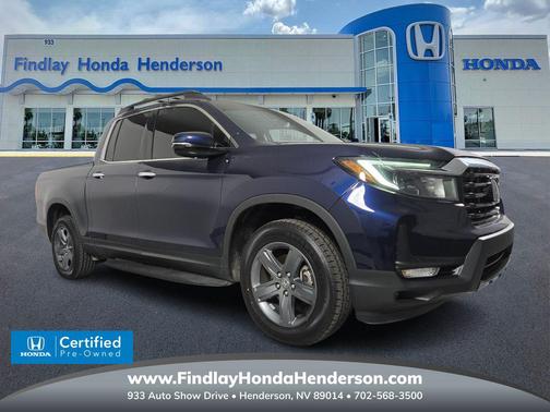 Obsidian Blue Pearl 2023 Honda Ridgeline RTL-E