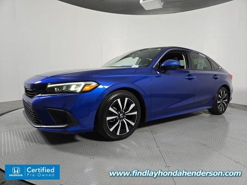 Aegean Blue Metallic 2024 Honda Civic EX