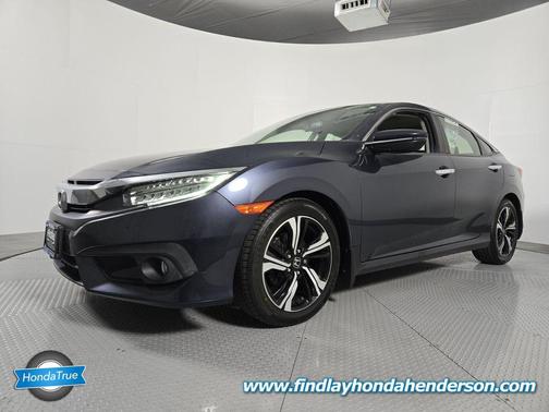 Cosmic Blue Metallic 2018 Honda Civic Touring